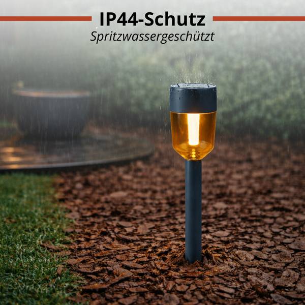 Erdspießstrahler MEGRPR3860033 4er set Schwarz - Metall - 5 x 35 x 5 cm
