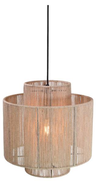 Hanglamp Diro bruin - natuurvezel - 36 x 36 x 36 cm