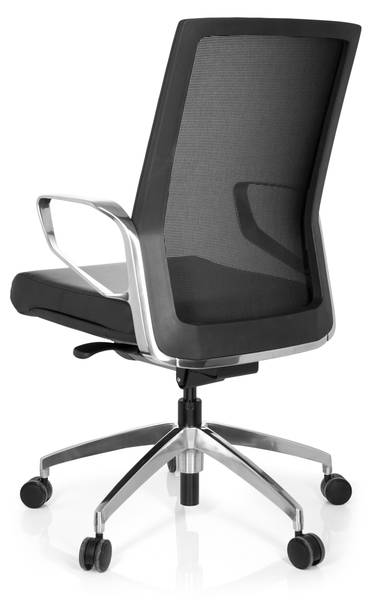 Bürostuhl PROVIDER NET Schwarz - Flachgewebe - 57 x 110 x 50 cm