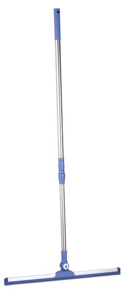 Wasserschieber mit Teleskopstiel Blau - Silber - Metall - Kunststoff - 52 x 135 x 4 cm