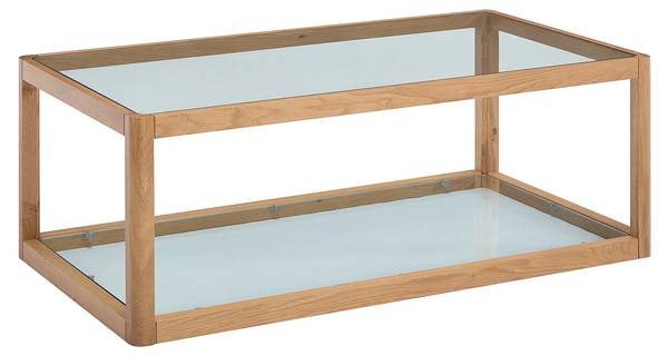 Couchtisch ZUNARIL Braun - Glas - 110 x 40 x 60 cm