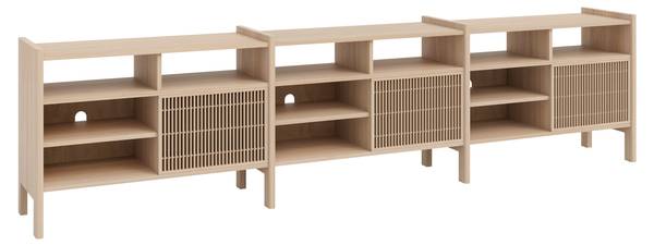 Sideboard Mesquida Groß Braun - Kiefer - 300 x 75 x 42 cm