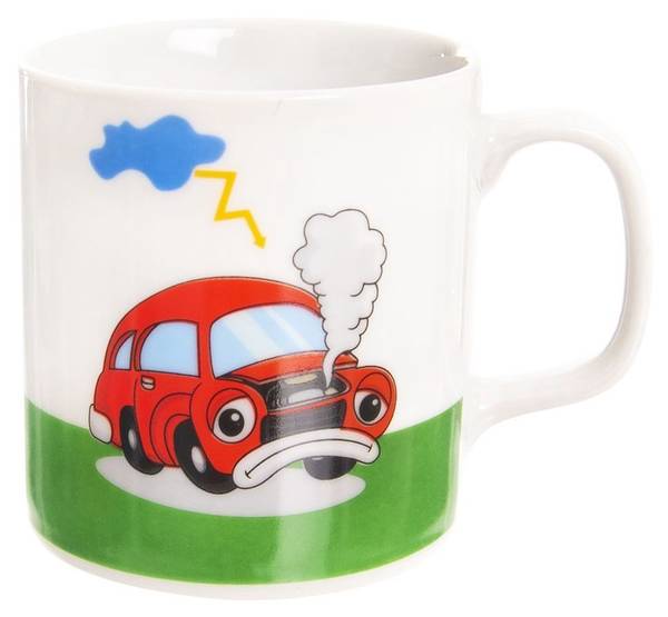 Kindergeschirr 3er Set 112351 Blau - Grün - Rot - Porzellan - 22 x 9 x 32 cm