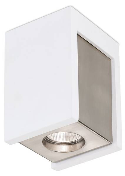 Deckenleuchte COOL Weiß - Keramik - 10 x 15 x 10 cm