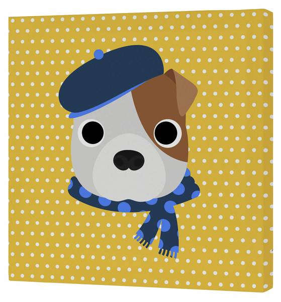 Wandkunst Dogs Vinyl - 27 x 1 x 27 cm