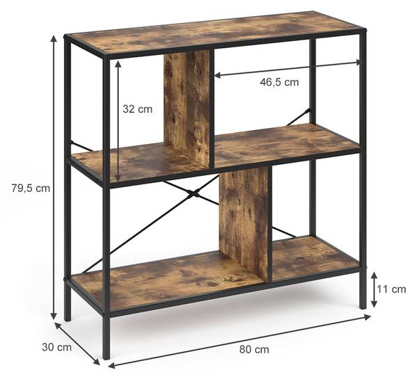 Raumteiler Fyrk 31078 Eiche Antik Dekor - Höhe: 79 cm