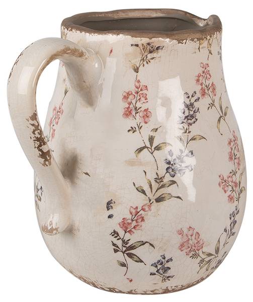 Dekorative Kanne Caiden Beige - Keramik - 16 x 20 x 21 cm