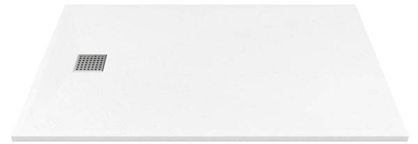 Duschwanne MIRNOSA Weiß - Harz - 80 x 2 x 140 cm