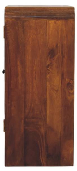 Kast Newton bruin - mango - messing - 70 x 80 x 35 cm
