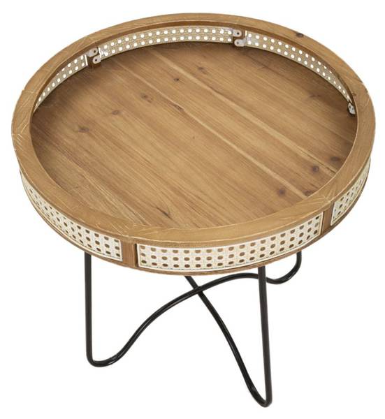 Beistelltisch Fuji Braun - Metall - 60 x 61 x 60 cm
