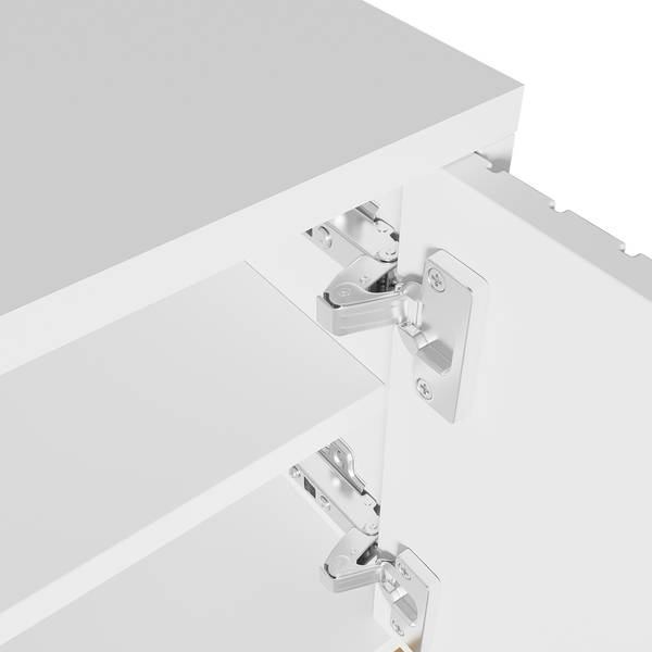 TV Lowboard Squamul Weiß - Holzwerkstoff - 40 x 46 x 170 cm