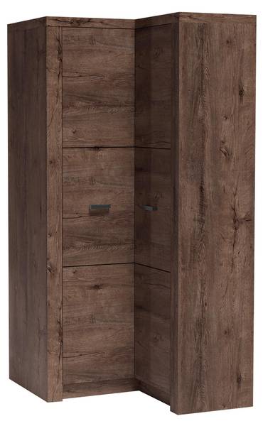 Eckkleiderschrank Indianapolis 14K Eiche Dunkel