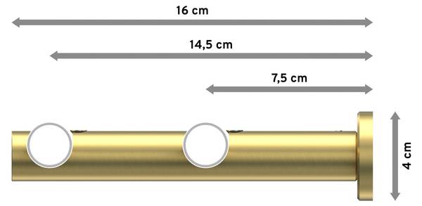 Gardinenstange 2-Lauf Platon Savio Breite: 240 cm