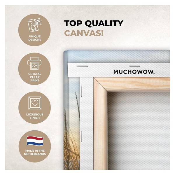 LEINWANDBILD Strand Sonnenuntergang 50 x 50 x 50 cm