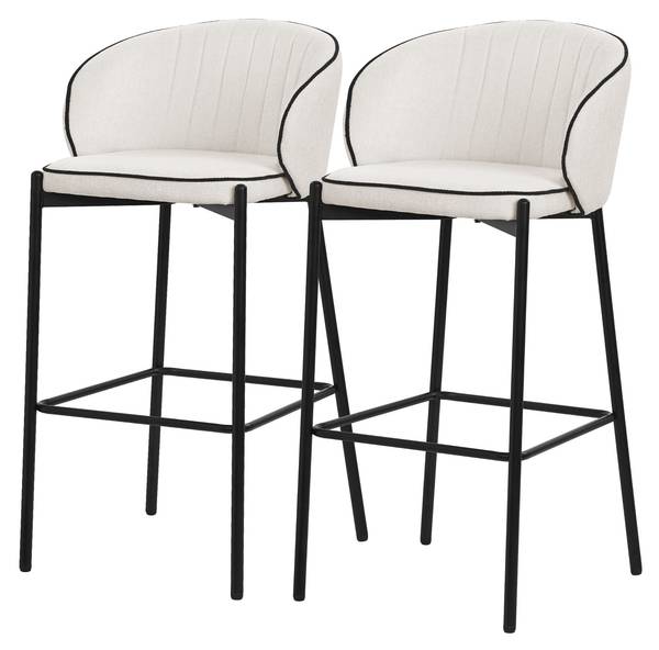Barhocker VIENNA 2er-Set Beige - 2er Set