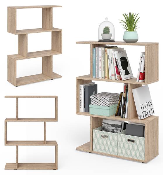 Raumteiler Levio 28510 Braun - Eiche Sonoma Dekor