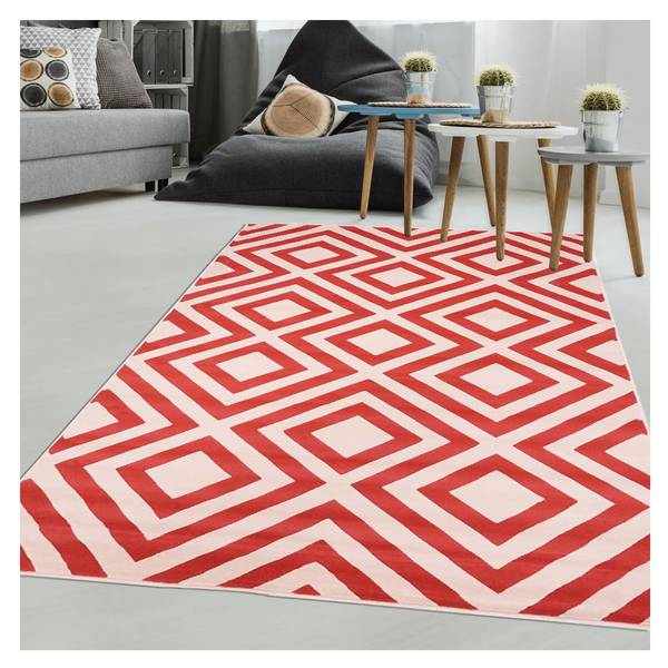 Tapis salon AF1 NICE 60x110 rouge Rouge