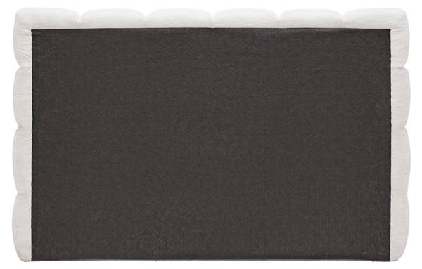 Boxspringbett BUBBLE BOX Weiß - Metall - Textil - Holz teilmassiv - 186 x 1 x 180 cm