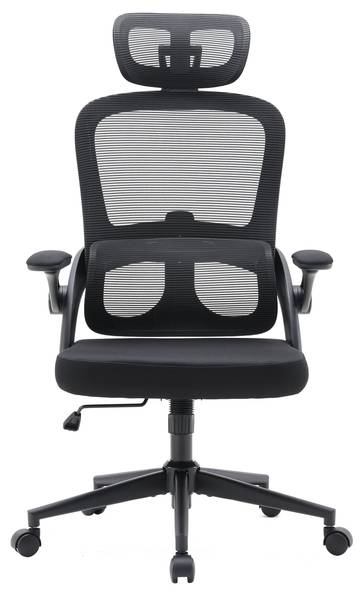 Bürostuhl MC102C-M101 Schwarz - Netzstoff - 69 x 126 x 65 cm