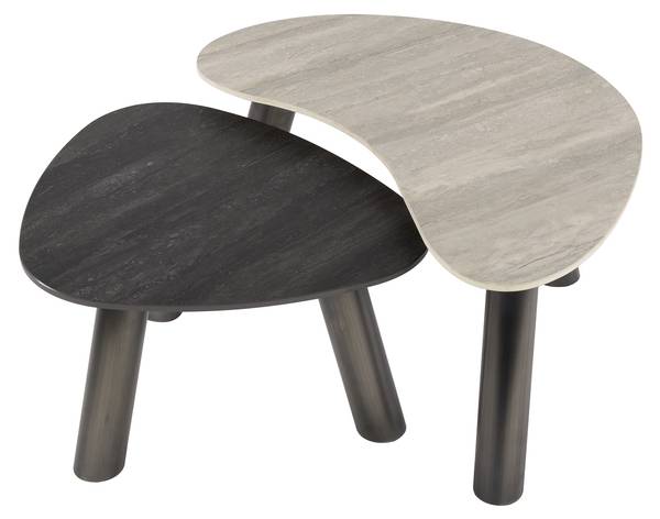 Couchtisch TWIN Grau - Stein - 88 x 41 x 75 cm
