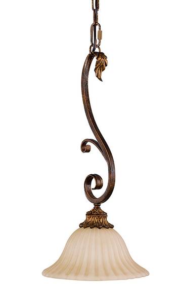 Suspension Sonoma Valley 1 Jaune - Verre - Métal - 23 x 58 x 23 cm