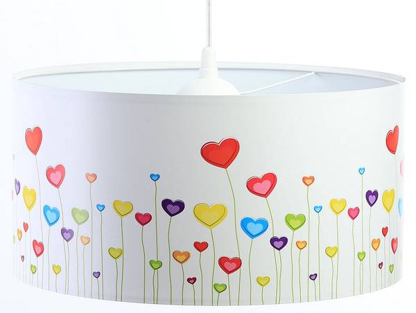 Hängeleuchte Foto Hearts Kunststoff - 40 x 20 x 92 cm