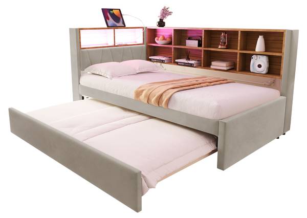 Hochbett K-1164 Hellgrau