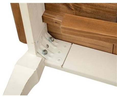 Esstisch Ausziehbar 120x80cm Braun - Weiß - Linde - 80 x 80 x 120 cm