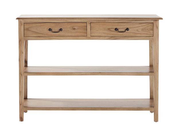 Konsole SIMONE Beige - Massivholz - 122 x 90 x 37 cm