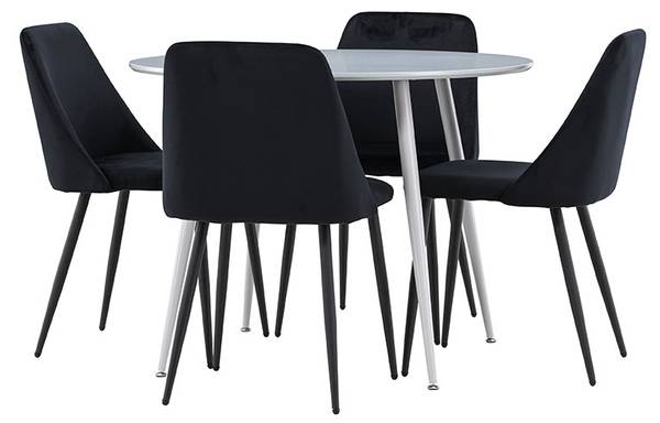 Essgruppe Plaza 5-teilig Grau
