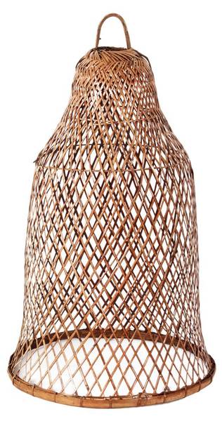 Lampenschirm Bagan Braun - Naturfaser - 35 x 60 x 35 cm