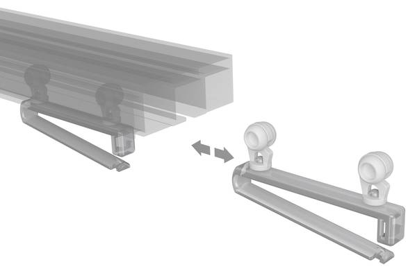 Schlaufengleiter Universal (8er Set) Kunststoff - 6 x 3 x 1 cm