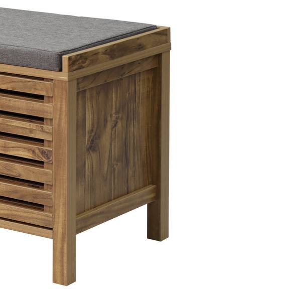 Schuhbank LIAM Braun - Holzwerkstoff - 44 x 51 x 112 cm