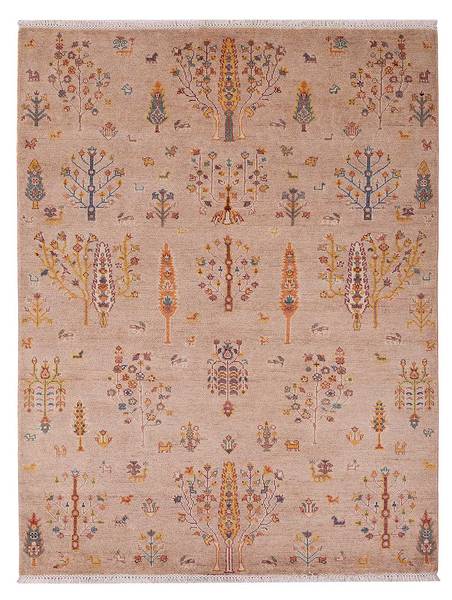 Orientteppich Oriental Beige - Naturfaser - 169 x 1 x 224 cm