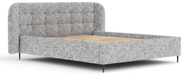 Polsterbett Nuno Grau - Liegefläche Breite: 140 cm