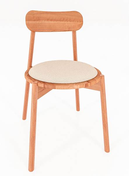 Stuhl INA Braun - Kernbuche - 47 x 80 x 50 cm