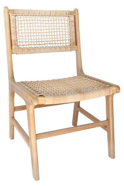 Stuhl Ocara 4er Set Beige - Holz teilmassiv - 59 x 85 x 48 cm