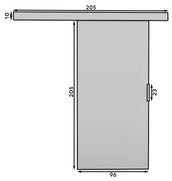 Schiebetüre Daxi M Weiß