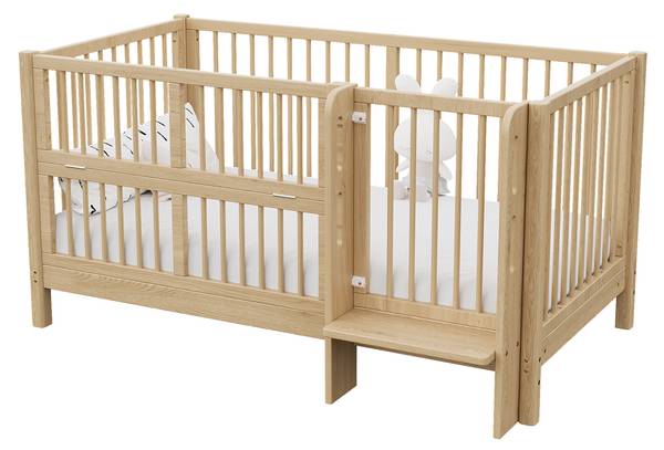Babybett Natu1470Ⅰ Braun - Kiefer - 78 x 80 x 151 cm