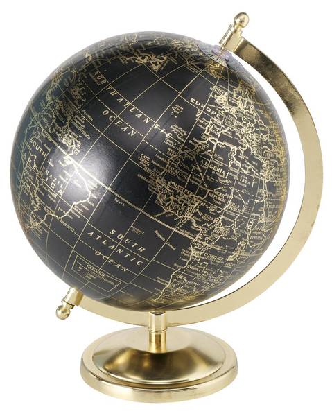 Deko Globus 96595 Gold - Metall - 20 x 31 x 20 cm