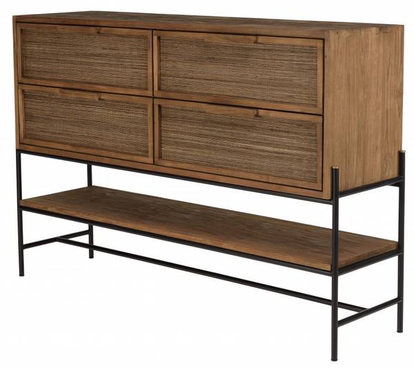 Buffet ALIDA Braun - Massivholz - 40 x 100 x 150 cm