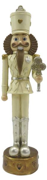 Figur Nussknacker Weihnachten-Beckett Beige - Kunststoff - 6 x 24 x 6 cm