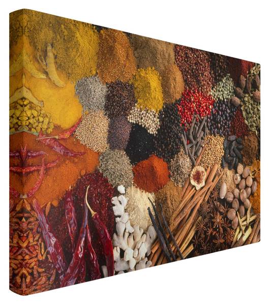 Akustikbild Gewürze exotisch 150 x 100 cm
