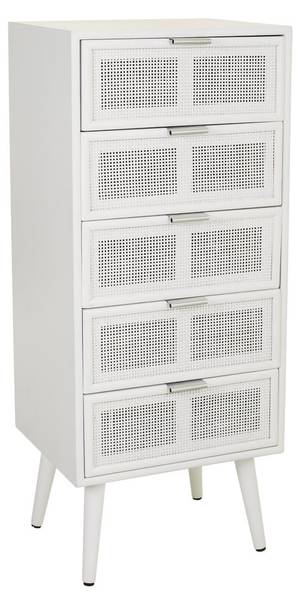 Commode Eira Blanc - Bois manufacturé - 42 x 101 x 37 cm