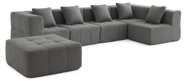 Wohnlandschaft sofaBULOUS Grau