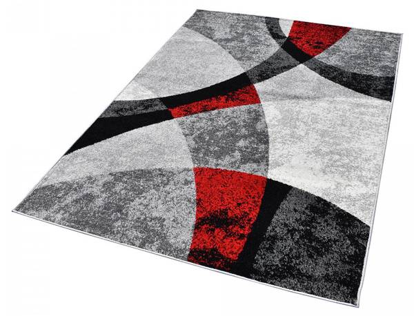 Tapis salon RADULE 200x280 rouge Rouge - Matière plastique - 200 x 1 x 280 cm