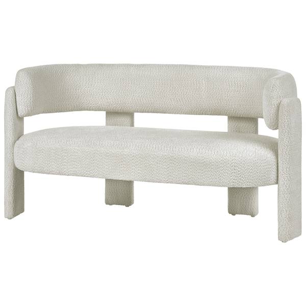 2-Sitzer Sofa BUREA Weiß - Textil - 148 x 75 x 67 cm