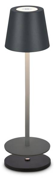 Akku Tischleuchte + Ladestation BKL1620 Grau - ABS - 12 x 36 x 12 cm