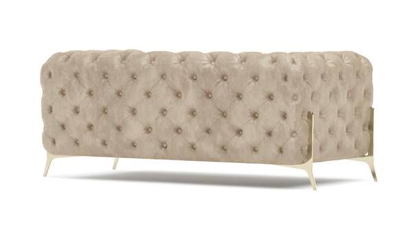 Chesterfield Sofa 2-Sitzer Klareno Beige