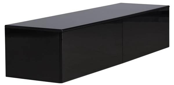 TV-Lowboard Fristad Schwarz - Holzwerkstoff - 160 x 35 x 45 cm